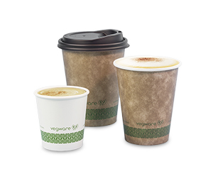 Vegware™ 79-Series Compostable 8-ounce Single Wall Hot Paper Cups
